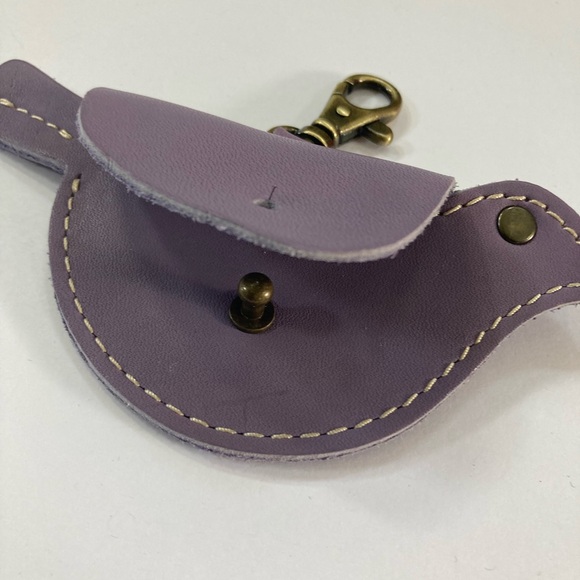 Portland Leather goods lavender mocking bird keychain - Picture 4 of 5